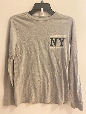 NEW Saturdays NYC New York Logo Gray Longsleeve Limited Edition T Shirt Size S