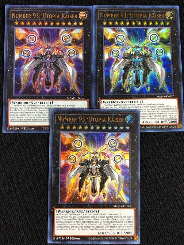 YUGIOH NUMBER 93 UTOPIA KAISER MAMA-EN067 1ST ULTRA X3 NM | eBay