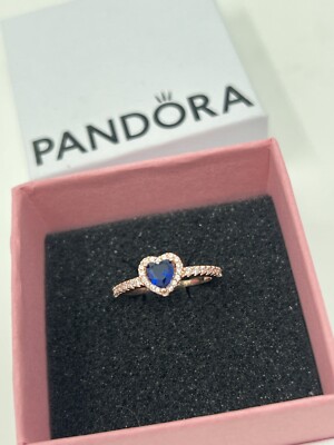 Brand New Pandora Sparkling Elevated Heart Ring