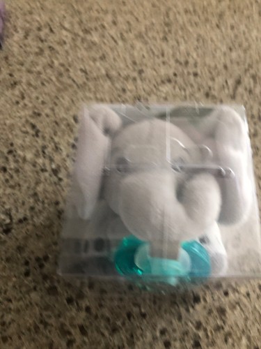 Philips Avent Soothie Snuggle Pacifier, 0m+, Seal, 0M+ Soothie Snuggle Elephant