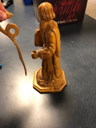 Hand carved wood man