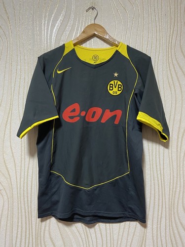ウェア 04-05 Dortmund Signature Game Shirt BORUSSIA DORTMUND 2004 2005 AWAY FOOTBALL SHIRT SOCCER JERSEY NIKE