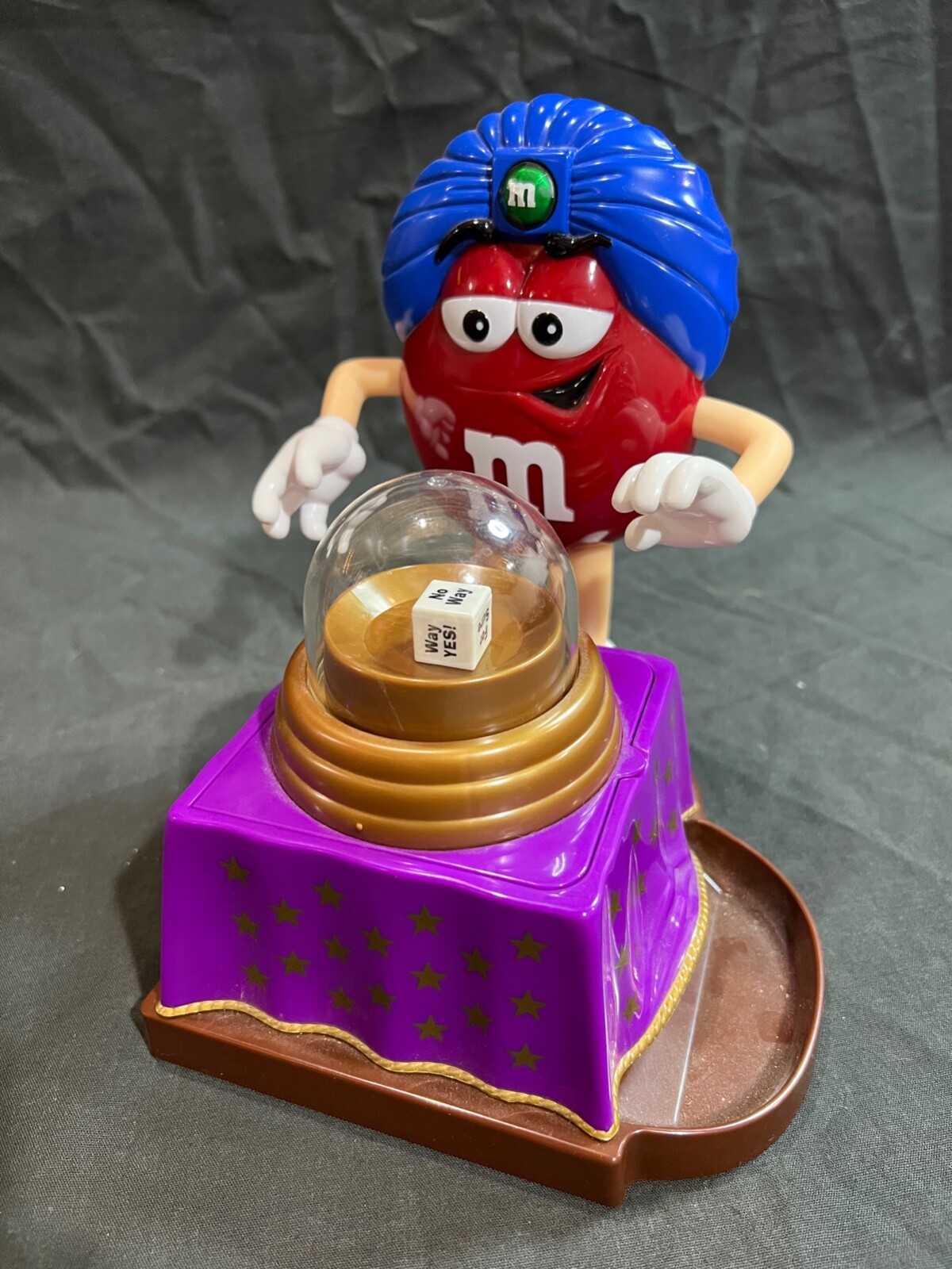 【新品未開封】 レアM&M'S Candy Novelty Dispenser M&M's World Officially Licensed Four Tube Yellow Candy