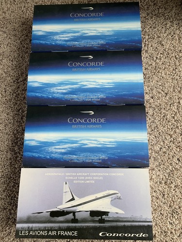 Hogan 1:200 British Airways Concorde (3) & Les Avions Air France