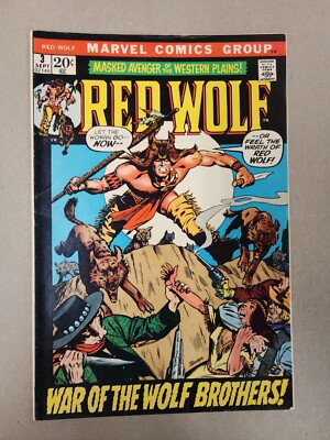 Red Wolf #3 comic book 1972 Marvel Bronze Age. J6