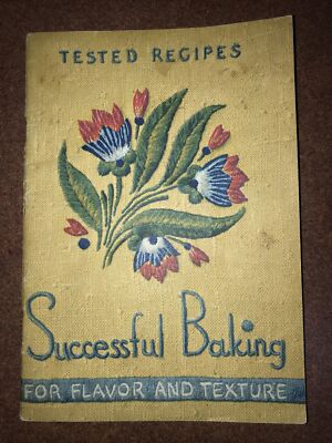 SUCCESSFUL Baking For Flavor And Texture Arm Hammer Baking Soda (1937) COOKBOOK