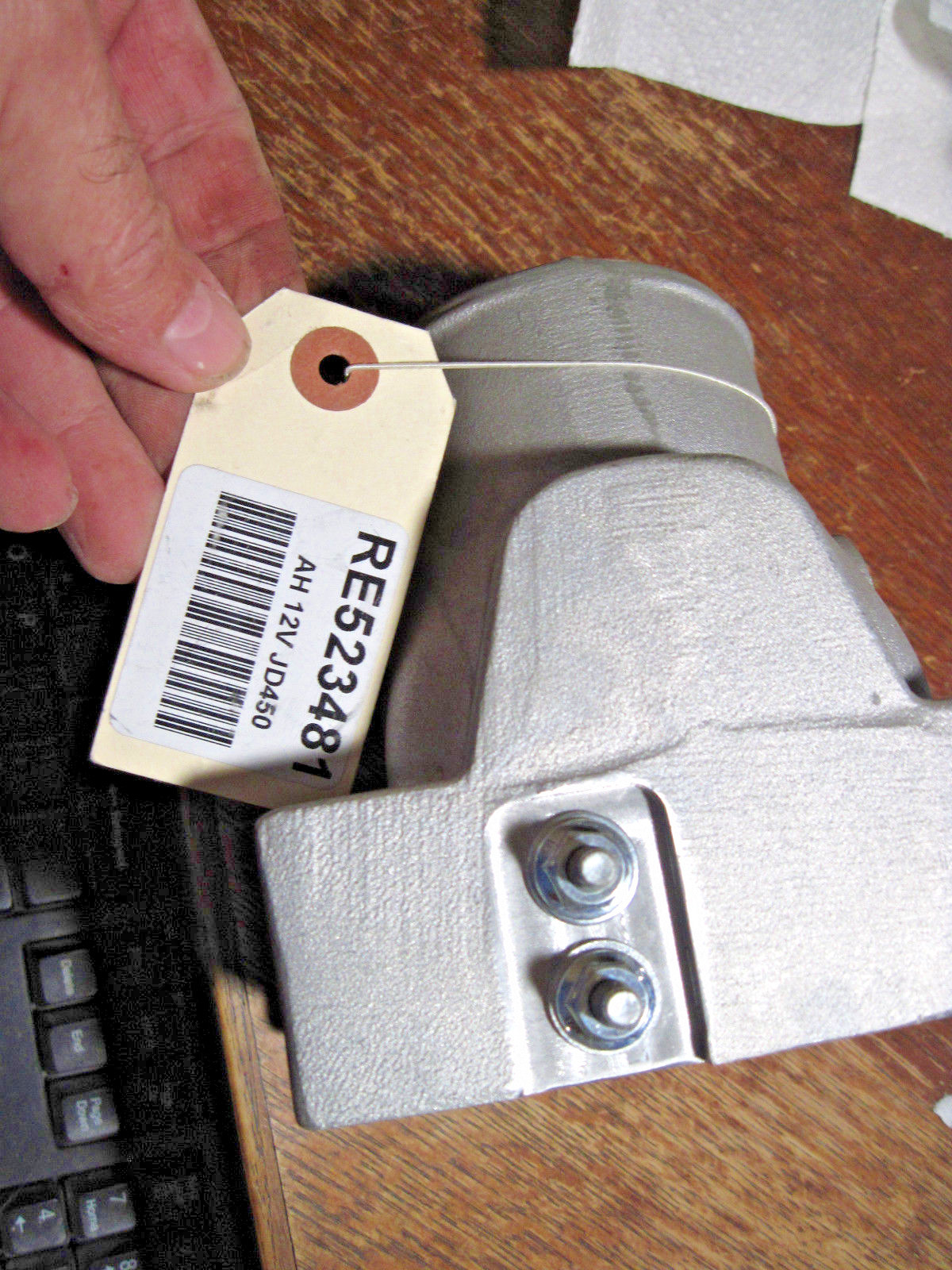 John Deere OEM Air Intake #RE523481 AH 12V JD540