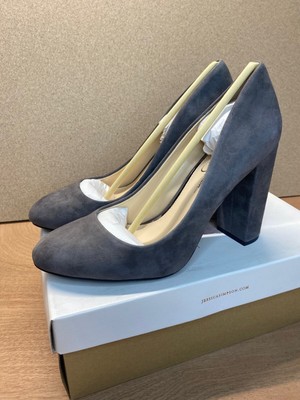 Jessica Simpson Gray Suede 4in Heel Pumps Women's US 10M 