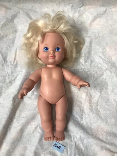 1986 Playskool Baby Dolly Surprise Doll original Outfit Blonde Hair Grows