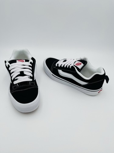 VANS Knu Skool Skate men's sneakers VN0009QC6BT LOW TOP BLACK CASUAL True White