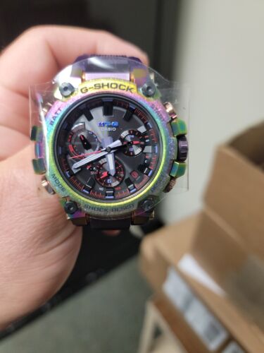 Pre-owned Casio G-shock Aurora Oval Rainbow Limited Edition Watch Mtgb3000prb-1a
