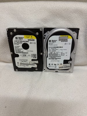 Lot of 2 40GB 3.5'' Western Digital IDE Drives - UNKNOWN CONDITION!!