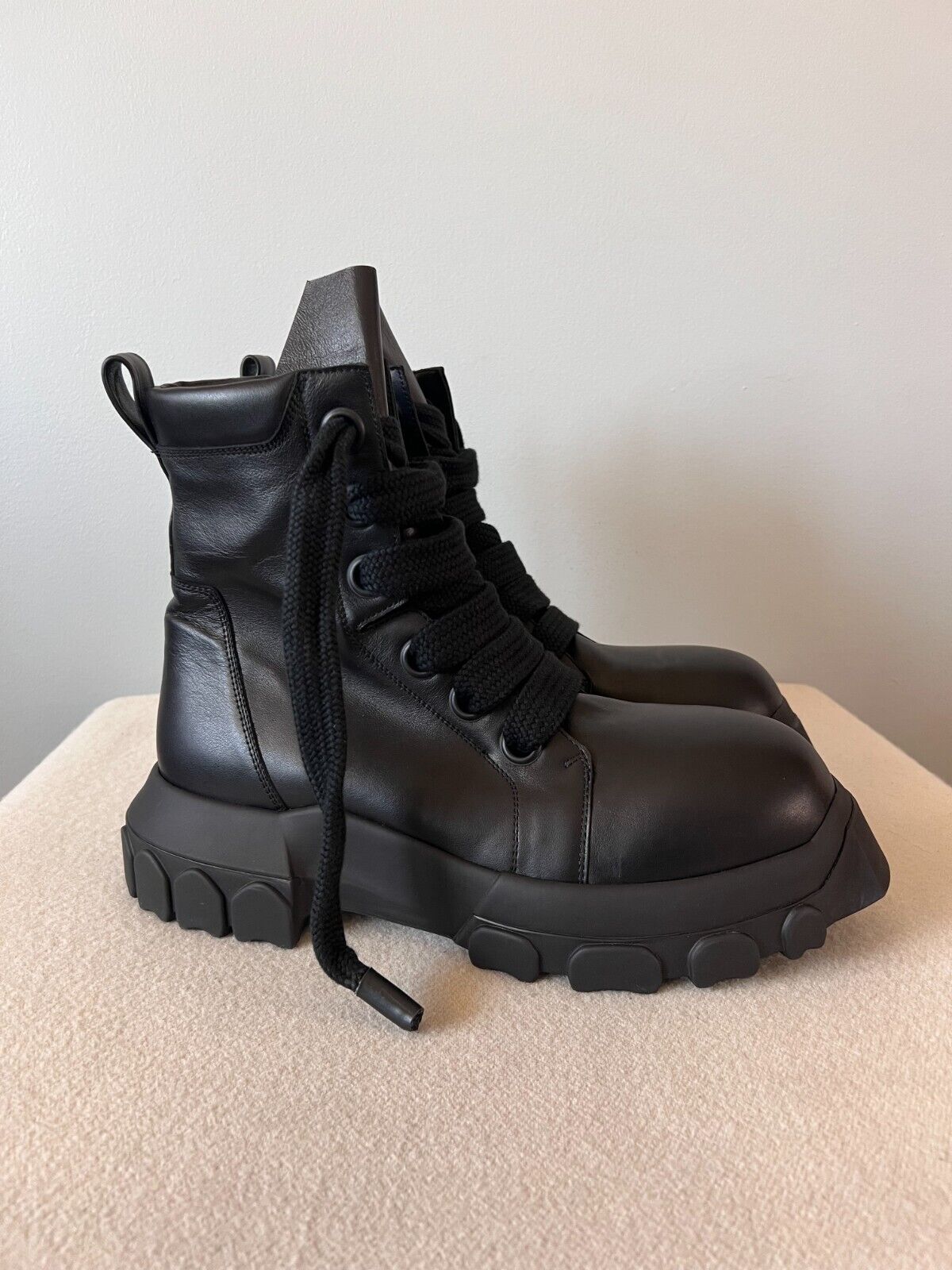 Rick Owens Jumbo Lace Bozo Tractor Boots - Size 45 - Black Rick Owens Jumbo Lace Bozo Tractor Boots - Size 45 - Black
