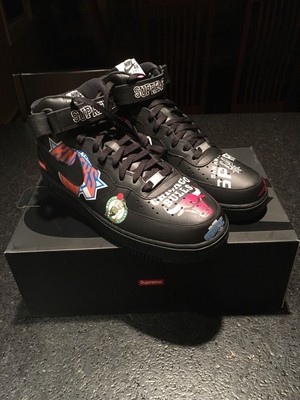 Supreme X Nike NBA Air Force 1 Mid Black size 11.5 SS18 | PolyBull.com Supreme X Nike NBA Air Force 1 Mid Black size 11.5 SS18