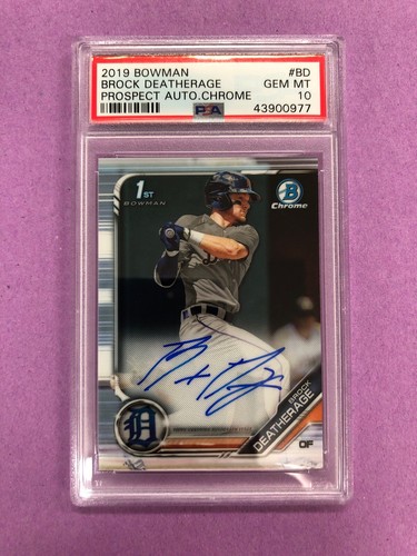 その他 Brock Deatherage Bowman Chrome Rc Auto 2019 Bowman Chrome Brock Deatherage RC Auto #BD PSA 10 GEM