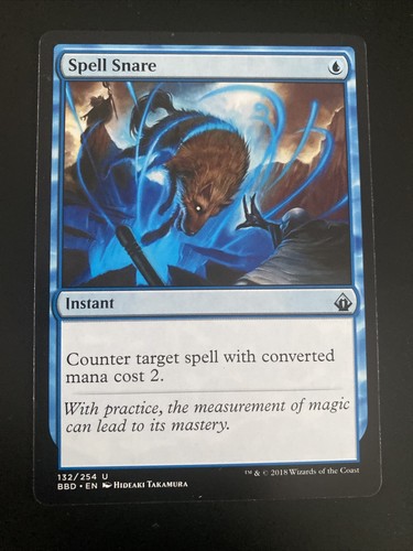 呪文嵌め Spell Snare 初版英語版FOIL Yahoo!オークション - 【MTG】呪文嵌め/Spell Snare 英語版Foil