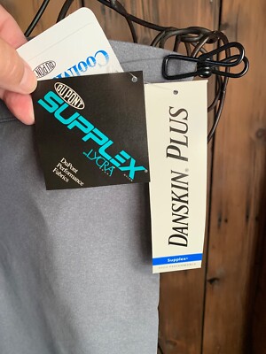 Supplex Danskin Plus Lycra Spandex Concrete Bike Pant Size 2x New with Tags