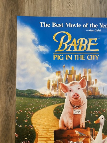 BABE PIG IN THE CITY MOVIE POSTER ORIGINAL ROLLED 27x40 JAMES