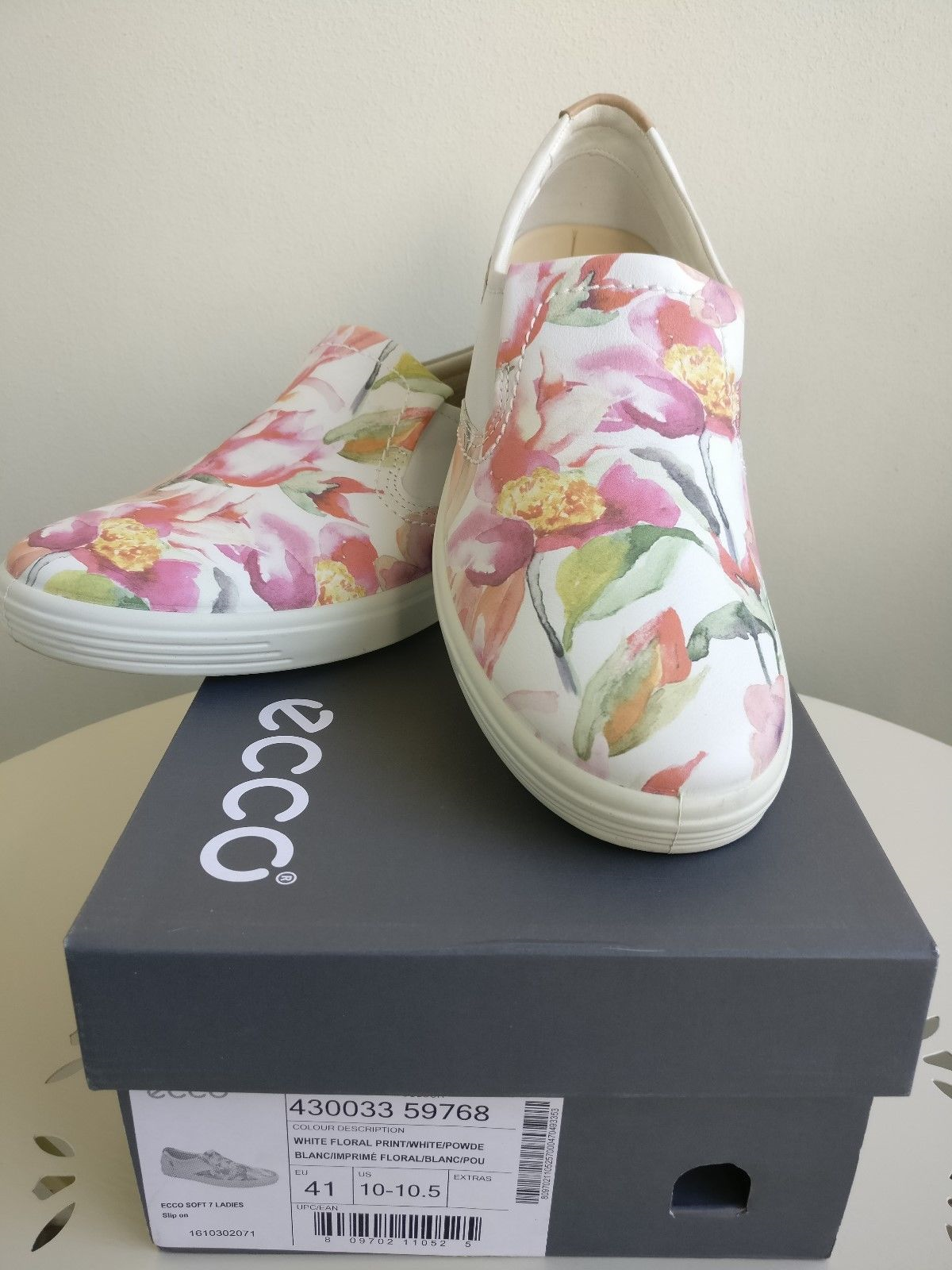 ecco leather slip ons
