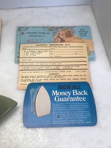 Vintage 1970’s Osrow Steam Stress Sewing Ironing Aid For Fabrics. Original Box