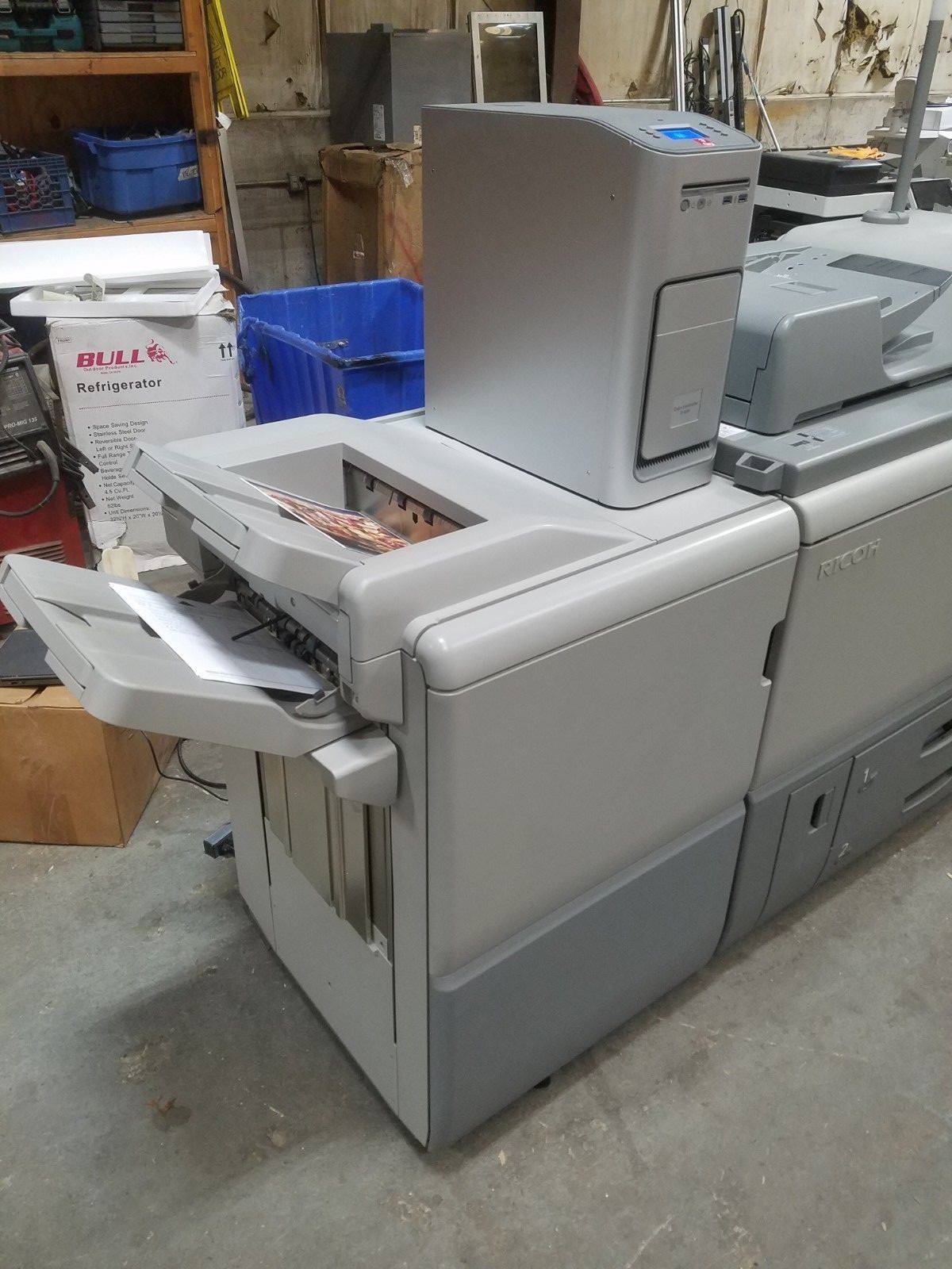 Ricoh PRO C7100S 80ppm Color Digital Press Production MFP w/Finisher Fiery LCIT