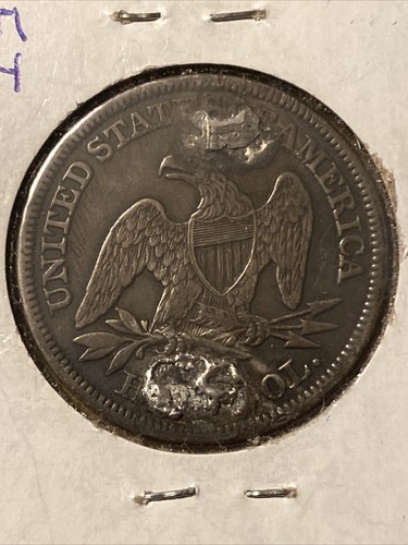 1871 50c Seated Liberty Half Dollar Love Token Pin | eBay