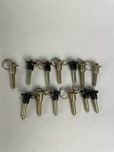 Mixed Lot of 13: Anvil/Lockwell 1/4 x 1 Quick Release Push Pins
