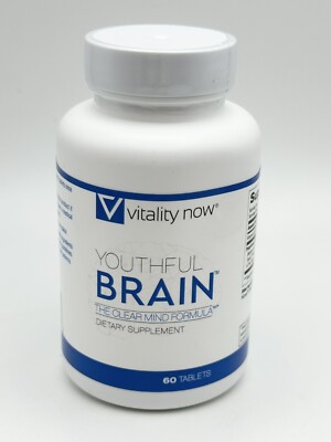 Youthful Brain Energy Memory & Brain Health Support The Clear Mind Formula 60ct
