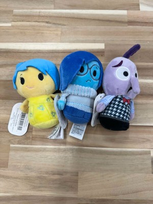 Set of 3 Hallmark Itty Bittys Inside Out Joy, Sadness, & Fear Plush