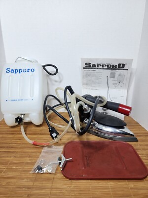 Sapporo SP-527 Gravity Feed Steam Iron and Water Bottle Working