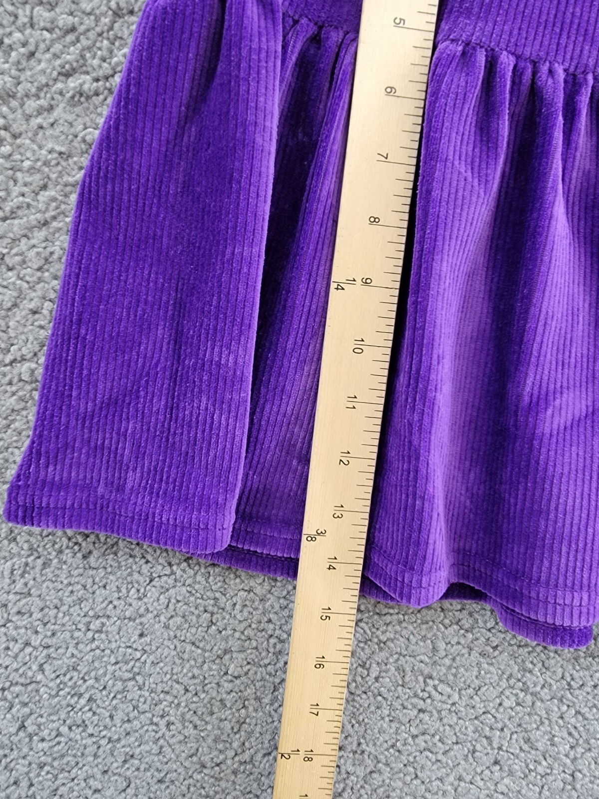 Polo Ralph Lauren Tiered Corduroy Skirt Big Girls L 12-14 Opulent Purple Pull On - Picture 7 of 15