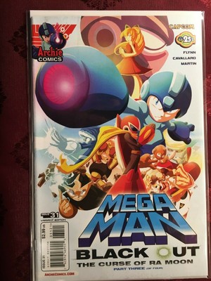 MEGA MAN #31 Variant CURSE OF RA MOON COMIC BOOK January 2014 Bagged MINT
