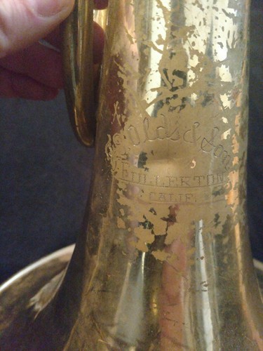 VINTAGE OLDS AND SONS FRENCH HORN FULLERTON CALIFORNIA