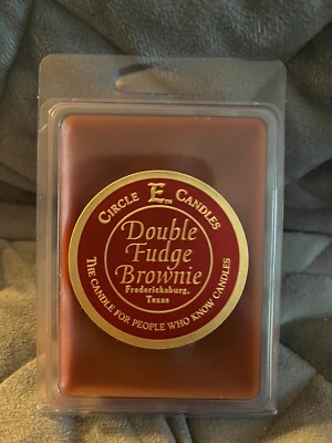 CIRCLE E. CANDLES DOUBLE FUDGE BROWNIE WAX MELT 6 SQUARES - NEW