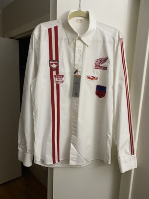 Men s Vintage Button-Down Detroit Red Wings Made by Turkish Company Neyir.