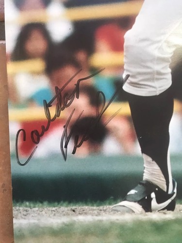 Carlton Fisk Signed Poster