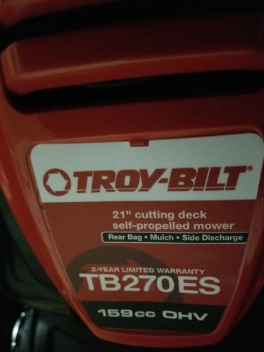 Troy-Bilt 159cc Gas 21 in. Forward Self-Propelled Lawn Mower TB270ES