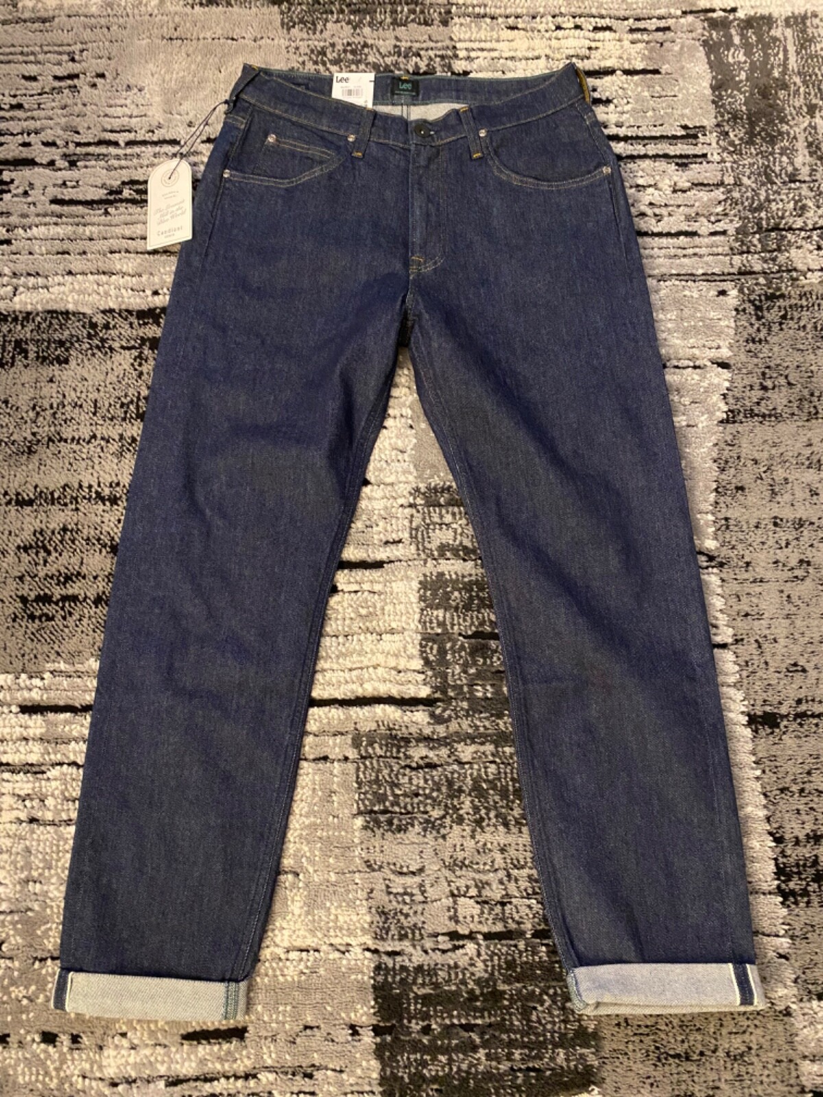 New Men's Lee Austin Sustainable Selvedge Candiani Denim Jeans 31