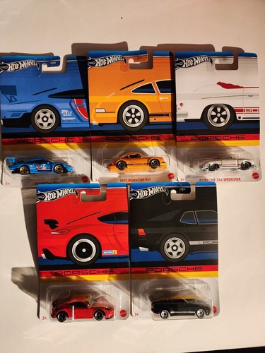 Hot Wheels 2024 Porsche Set 5 Car Set GRT01 Case G IN HAND