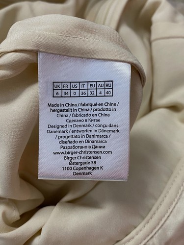 Pre-owned Rotate Birger Christensen $2850 Rotate Women's White Laced V-neck A-line Dress Size Eu32/us1