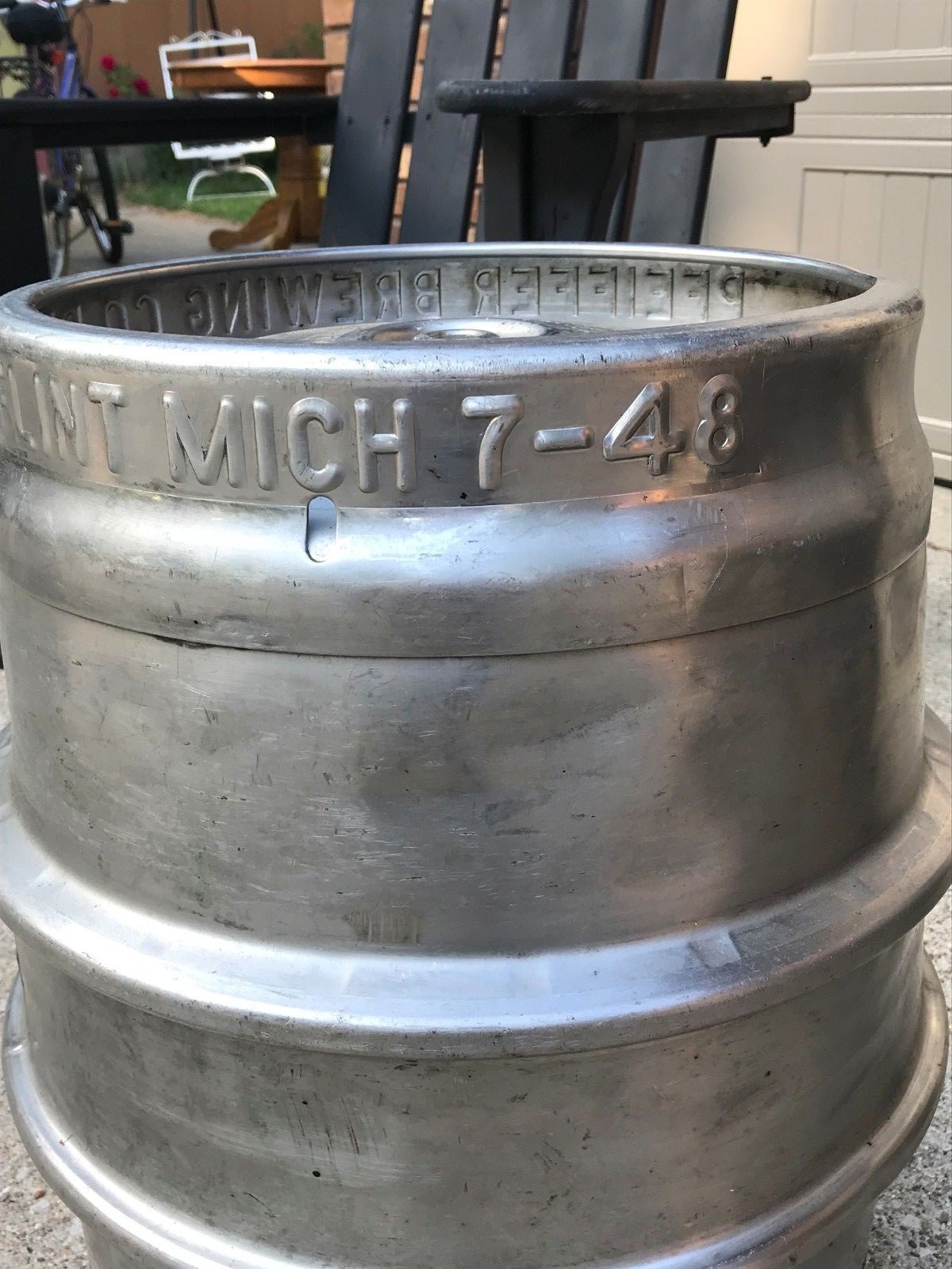 1948 Vintage Pfeiffer Brewing DETROIT/FLINT MI Beer Keg  Rat Hot Rod Gas Tank