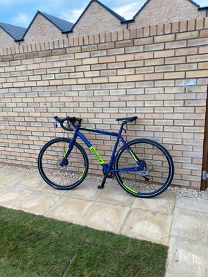 Mens Blue Camo Voodoo Limba hybrid Large 54cm Frame road bike