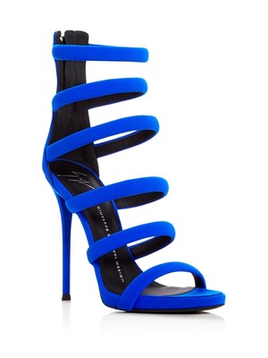 

GIUSEPPE ZANOTTI Женские синие сандалии-гладиаторы на платформе 1/2 дюйма на шпильке, Синий, E70107