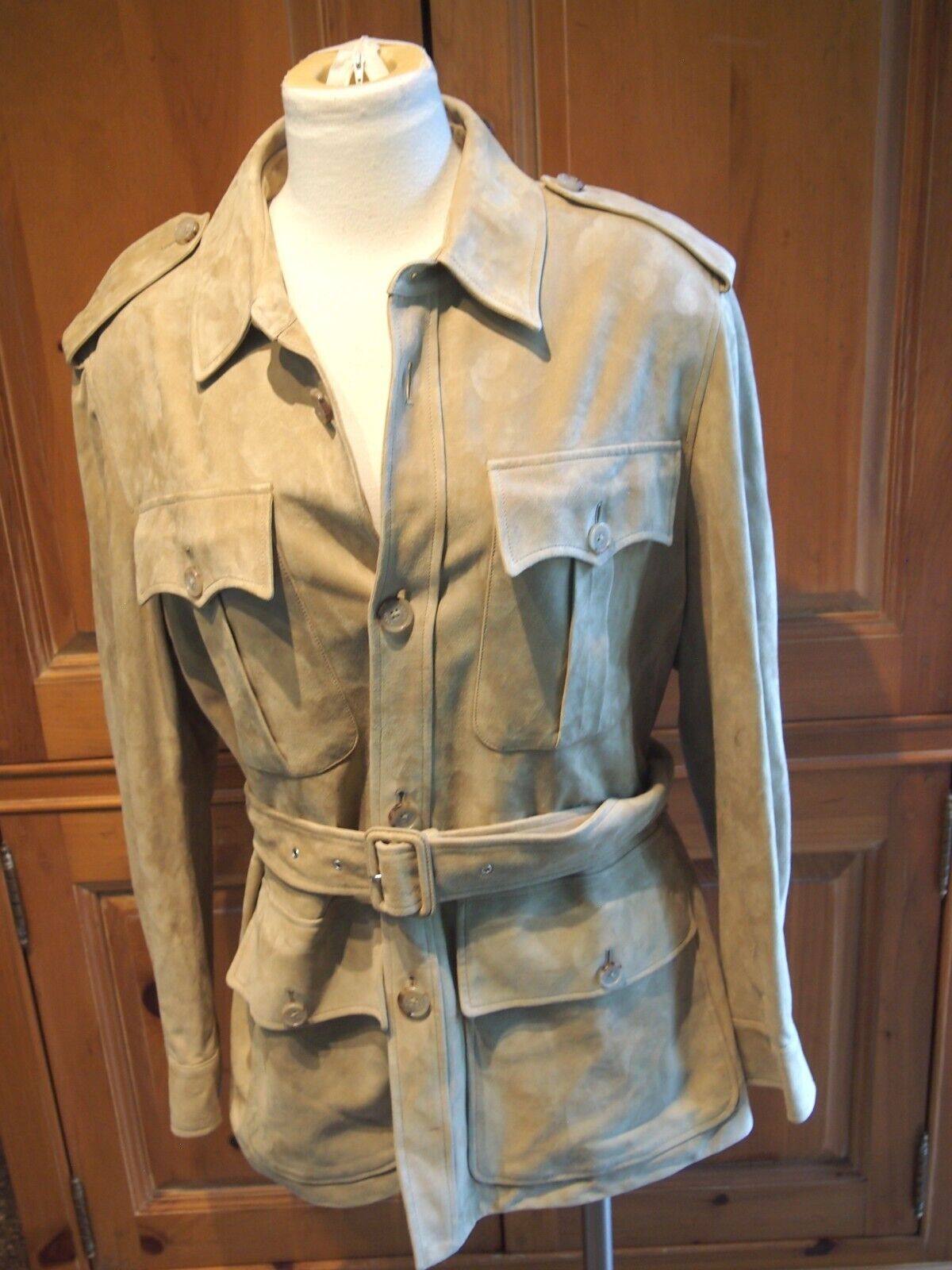 Ralph Lauren Purple Label Lambs Suede Leather Safari Jacket Ralph Lauren Purple Label Lambs Suede Leather Safari Jacket