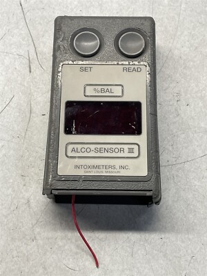 INTOXIMETERS ALCO-SENSOR III BREATHALYZER FOR PARTS OR REPAIR