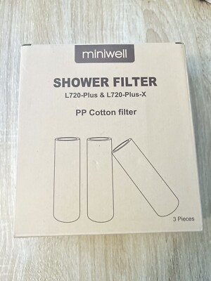 Replacements for miniwell Shower Filter 720-Plus, Shower Head Filter with Double