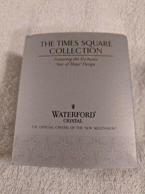 Waterford Crystal Times Square New Year's Eve 2000 Star Of Hope With Box 113622