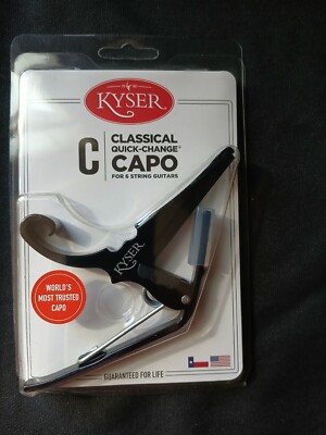 Kyser Quick-Change Classical Six String Guitar Capo C Black New In Package