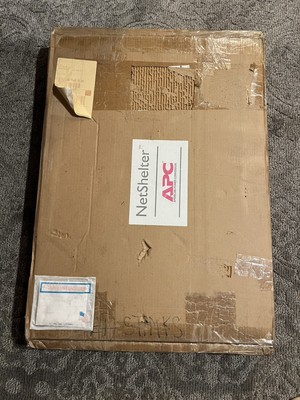 APC AR8122BLK NetShelter 1U Fixed Server Rack Shelf 250lb Black NOS Complete