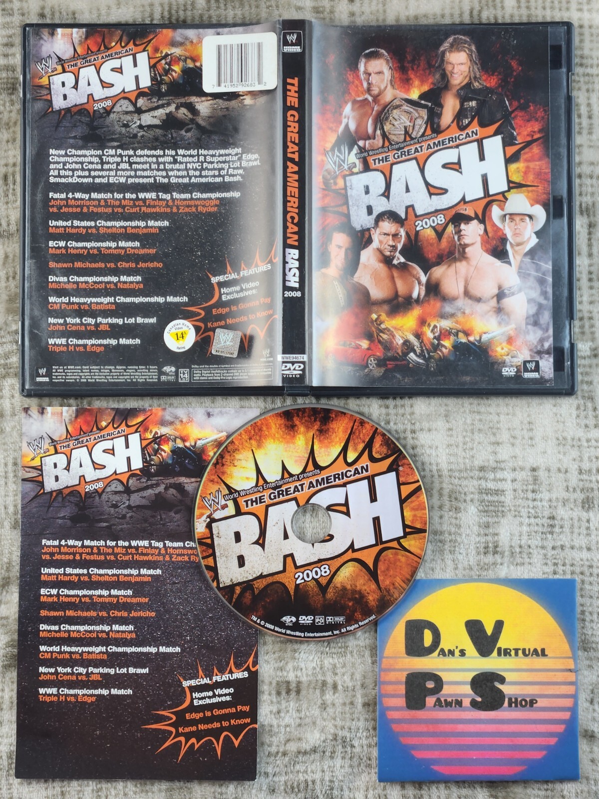 スポーツ・フィットネス THE GREAT AMERICAN BASH DVD Amazon.com: WWE: The Great American Bash 2008 [DVD] : John
